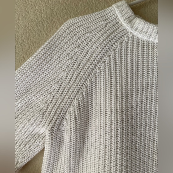 Quince Cream Ribbed Knit Pullover - Picture 3 of 13